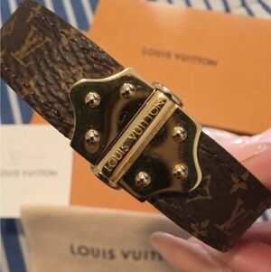 Louis Vuitton Nano Monogram Bracelet sz 19 *ALL INCLUSIVE*